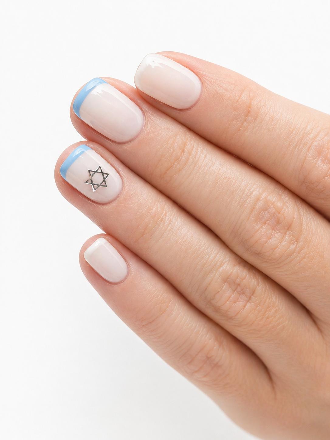 Israeli-inspired nail art look 2
